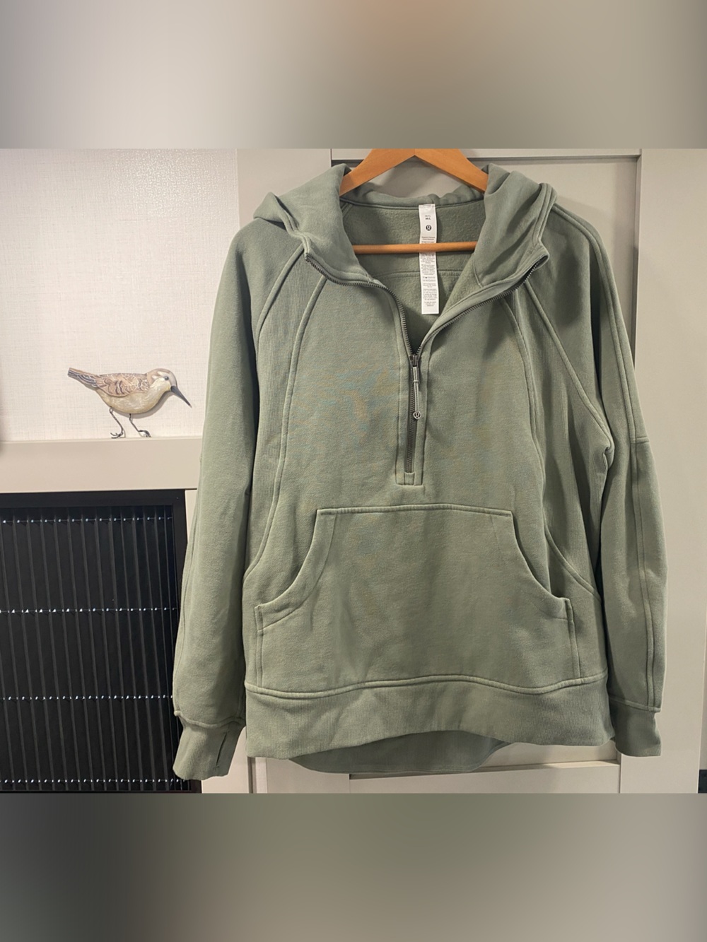 NWOT lululemon athletica Sage Green Half-Zip Hoodie Pullover M/L